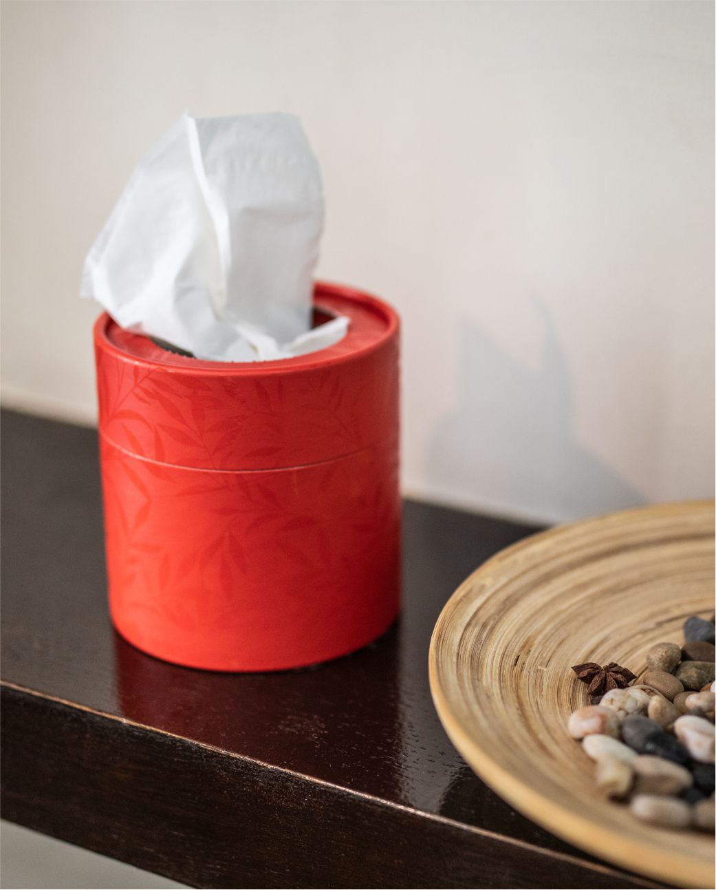 White Facial Tissues Red Box